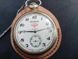 ANTİKA SERKİSOF CEP SAATİ TERTEMİZ KÖSTEK ZİNCİRİ VE DERİ KORUMA KILIFIYLA BİRLİKTE GÖNDERİLECEKTİR