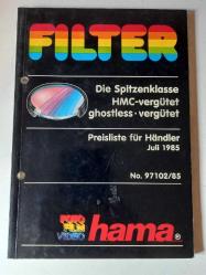HAMA  - FILTER /  KODAK / FİLTRELER KONULU FOTOĞRAFÇILIK TEMALI ALMANCA KİTAP...