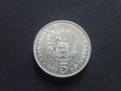LOT.16 » VENEZUELA: 5 BOLİVARES 1989