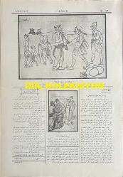 Osmanlıca Karagöz Mizah Dergisi-Gazetesi, Orijinal Dönem Basım, (Ottoman Magazine-Newspaper-Journal Illustré Cara-Gueuz) - 19 Eylül 1923 - Sayı: 1618 - Hicri: 7 Safer 1342 - Rumi: 19 Eylül 1339 - Karikatürist Mehmet Baha'nın Çalışması: Avrupa'nın Bugünkü Vaziyeti 