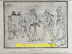 Osmanlıca Karagöz Mizah Dergisi-Gazetesi, Orijinal Dönem Basım, (Ottoman Magazine-Newspaper-Journal Illustré Cara-Gueuz) - 19 Eylül 1923 - Sayı: 1618 - Hicri: 7 Safer 1342 - Rumi: 19 Eylül 1339 - Karikatürist Mehmet Baha'nın Çalışması: Avrupa'nın Bugünkü Vaziyeti 