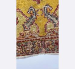 Kilim - 75 cm - 150 cm - Antika Türk Halısı İpek üzerine yün - Profesyonelce temizlenmiş - Türkiye - 20. yüzyıl ortaları Antika Türk Halısı ISparta Altın Rengi Zemin