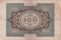 Avrupa  1920 Almanya Weimar Cumhuriyeti 100 Mark Orijinal