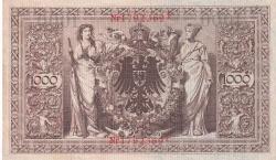 Koleksiyon ürünü Almanya, 1.000 Mark (1910) Eski Yabancı Kağıt Para