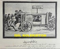 Osmanlıca Karagöz Mizah Dergisi-Gazetesi, Orijinal Dönem Basım, (Ottoman Magazine-Newspaper-Journal Illustré Cara-Gueuz) - 10 Mart 1926 - Sayı: 1876 - Karikatürist Kozma Togo'nun Musul Meselesine Dair Dışişleri Bakanı Tevfik Rüştü Aras'ı Tasvir Eden Çalışması: İngiliz Sefiri Yine Ankara'ya Gitti! 