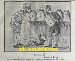 Osmanlıca Karagöz Mizah Dergisi-Gazetesi, Orijinal Dönem Basım, (Ottoman Magazine-Newspaper-Journal Illustré Cara-Gueuz) - 2 Temmuz 1924 - Sayı: 1700 - Hicri: 1 Zilhicce 1342 - Rumi: 2 Temmuz 1340 - Tanin ve Cumhuriyet Gazetelerinin İttihatçılık Üzerine Atışmalarına Dair Karikatür: Hiç Yoktan Dedikodu 