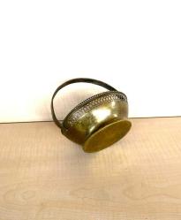 Eskilerden Alman Gümüşü Çiçek Kabartmalı Metal Tabak - Şekerlik - Meyvelik no 2