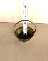 Eskilerden Alman Gümüşü Çiçek Kabartmalı Metal Tabak - Şekerlik - Meyvelik no 2