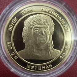 ***EN UYGUN FİYAT*** 1000 Metelik 2024. Büyük Türk Hükümdarları, Metehan. Gökbörü Sertifikalı, Çil, 1000 Adet Proof Baskı
