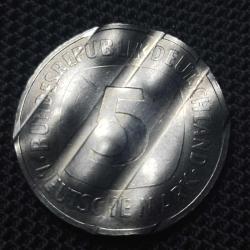 Almanya 5 Mark 1991 İptalli