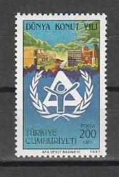 1987 DÜNYA KONUT YILI MNH