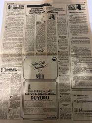 TERCÜMAN GAZETESİ - DOĞUM GÜNÜ HEDİYESİ (TURKISH NEWSPAPPER) - 21 EYLÜL 1980 - SADECE TEK YAPRAKTIR -Bülent Ulusu-Bülent Ersoy-Turgut Özal-Zana-Sadık Mantık-Nuhbet Duru-Tevhid Bilge-Kamuran Usluer-Nalan Güney-Ahmet Kabaklı-Rauf Tamer-Uni Yenal-Bülent Ulusu Başbakan-İran Irak savaşı Basra Körfezine kayıyor-Maysan ve Han Leyli bölgelerinde zırhlı birlikler çarpışıyor-İstanbul’a nihayet kurt da indi-Adının sabıkalı Bülent’e çıkmasına üzülüyor-Dün serbest bırakılan Bülent Ersoy tekrar tutuklandı-Dört banka yüzde 44 45 faiz veriyor-Adana Gaziantep ve Tarsus’ta sokağa çıkma yasağı 4 saat azaltıldı-Ünlü sanatçılar yeni gösteride buluşacak Çöpçatanın Fendi İlyas Efendiyi Yendi Kasım’da İstanbul’da başlayacak-Otomotiv sanayinin kurtarılma çareleri-Demokrasi bitmez-Acte tebessüm-Deva Holding A S den kar payı dağıtımı hakkında duyuru-IBM Selectric 82 C-IBM Electronic Composer