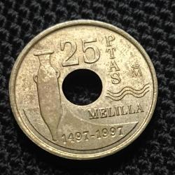 İspanya 25 Peseta 1997