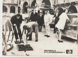 SİNEMA TARİHİ -  SOPHIA LOREN 1970 YILI Benimle evlenir misin FİLMİ NADİR SİYAH BEYAZ FOTOĞRAF - LOBİ KARTI -