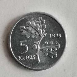 TÜRKİYE 1975  5 KURUŞ  HATIRA FAO - Aile Planlaması