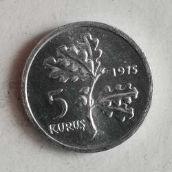 TÜRKİYE 1975  5 KURUŞ  HATIRA FAO - Aile Planlaması