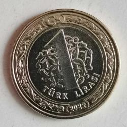 TÜRKİYE  2022    1  LİRA    HATIRA   BÜYÜK TAARRUZUN  100. YILI