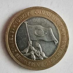 TÜRKİYE  2016    1  LİRA    HATIRA 15 TEMMUZ ŞEHİTLERİ VE GAZİLERİ