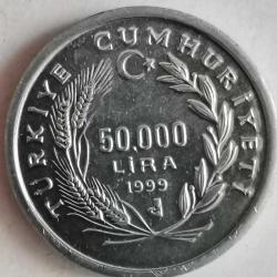TÜRKİYE 1999  50.000 LİRA  HATIRA  FAO - Gıda Güvenliği