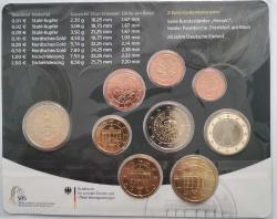 ALMANYA  2015  D    EURO SET   2 ADET  HATIRA 2 EURO  Alman Birleşmesi'nin 25.Yılı  - Alman Devletleri - Hesse SET İÇERİSİNDE  ÇİL