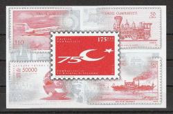 1998 CUMHURİYETİN 75.YILI BLOK MNH
