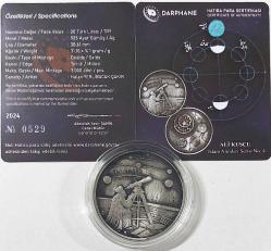 2024 ALİ KUŞCU İSLAM ALİMLERİ SERİSİ 4 GÜMÜŞ 20 TÜRK LİRASI HATIRA PARASI 0529 SERİ NOLU SERTİFİKALI ÇİL ÇOK NADİRDİR