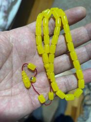 Osmanlı sıkma kehribar tespih habbeden büyük üstat Faruk yağmur usta eseri imzası üzerinde Osmanlı sıkma tespih