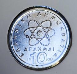YUNANİSTAN 10  DRAHMİ 1980