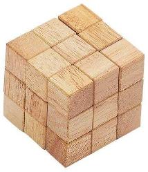 Ahşap Küp, Küp Dizisi Bulmaca Zeka Oyunu KULLANILMIŞ