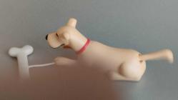 Burger King Oyuncağı 2010, Marmaduke Filmi Köpek Kemik Şeklinde 4 İnç Kuyruk Sallayan KULLANILMIŞ