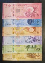 Suriye 2025 Yılı 10-25-50-100-200-500 Pound Tam Set ÇİL