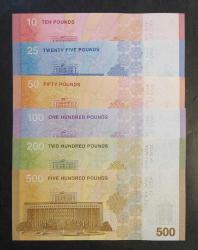 Suriye 2025 Yılı 10-25-50-100-200-500 Pound Tam Set ÇİL