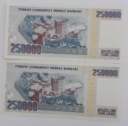 7. EMİSYON 2 ADET 250 BİN LİRA