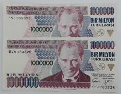 7. EMİSYON 2 ADET 1 MİLYON LİRA