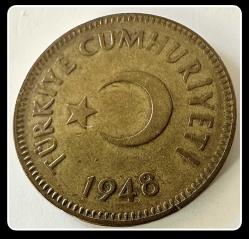 1948 25 KURUŞ (TCM483) T.C DÜZ