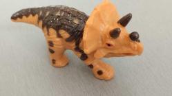 Kaiyodo Dinotales Triceratops Dinosaur Realistic Miniature Figure KULLANILMIŞ