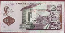 MAURITIUS 25 RUPES ÇİL 2013 POLİMER  PARA