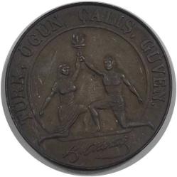 1881-1981 ATATÜRK'ÜN DOĞUMU'NUN 100 YILI GÜMÜŞ MADALYON 'PATİNALI'