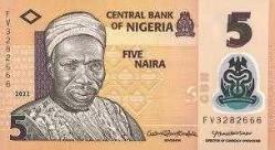Nijerya 5 Naira polimer