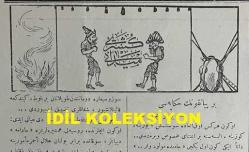 Osmanlıca Karagöz Mizah Dergisi-Gazetesi, Orijinal Dönem Basım, (Ottoman Magazine-Newspaper-Journal Illustré Kara-Gueuz) - 16 Nisan 1913 - Sayı: 508 - Hicri: 9 Cemaziyelevvel 1331 - Rumi: 3 Nisan 1329 - Karikatürist Ali Fuat Bey'in Çalışması: 