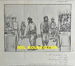 Osmanlıca Karagöz Mizah Dergisi-Gazetesi, Orijinal Dönem Basım, (Ottoman Magazine-Newspaper-Journal Illustré Kara-Gueuz) - 16 Nisan 1913 - Sayı: 508 - Hicri: 9 Cemaziyelevvel 1331 - Rumi: 3 Nisan 1329 - Karikatürist Ali Fuat Bey'in Çalışması: 