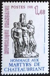 +++ FRANSA MİMARİ ,  CHATEAUBRIANT SAYGI ANITI       1981     - DAMGASIZ