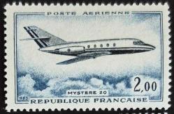 +++ FRANSA UÇAK   1965   - DAMGASIZ