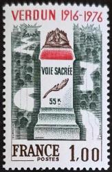 +++ FRANSA VERDUN SAVAŞININ 60.YILI       1976     - DAMGASIZ