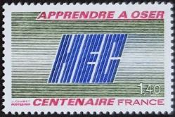 +++ FRANSA HEC İŞLETME OKULU 100.YIL       1981     - DAMGASIZ