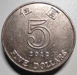 Hong Kong 2012 5 Dolar Bauhinia Çiçeği Temalı