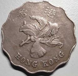 Hong Kong 1998 2 Dolar Bauhinia Çiçeği Temalı (Dalgalı Kenar)