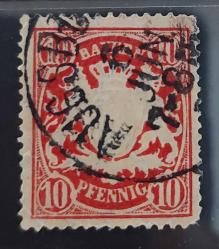 LOT.15 » Almanya Reich Bayern 1888 - damgalı