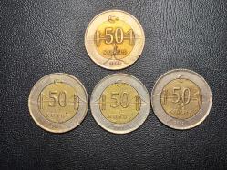 2009-2010-2011-2012  YILLARINA  AİT MADENİ 50 KURUŞ 4 LÜ TAKIM  TCM 0124