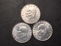 1985 YILINA AİT MADENİ 25  TÜRK LİRASI  3 LÜ SET  ÇİL TCB 4707